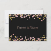 Confetti Sparkle Rose Merci Mariage or (Dos)