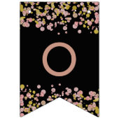 Confetti Sparkle Shine Roos Gold Wedding Forever Vlaggetjes (Derde vlag)