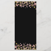 Confetti Sparkle Shine Rose Gold Mariage Menu (Dos)