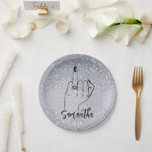 Confetti Sparkly Bachelorette Party   Bridal Parti Papieren Bordje