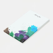 Confetti Splatter Boarder Waterverf Post-it® Notes (Schuin)