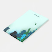 Confetti Splatter Boarder Waterverf Post-it® Notes (Schuin)