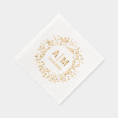 Confetti Splatter Fun Monogramme & Mariage de date (Droite)
