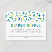 Confetti Sprinkle Diaper Raffle Enclosure Kaart (Voorkant)