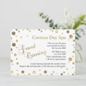 Confetti Sprinkle Grand Opening Business nodigt u Kaart (Staand voorkant)