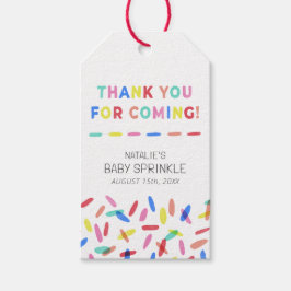 Confetti Sprinkles Baby Sprinkle Favor Gift Label Cadeaulabel
