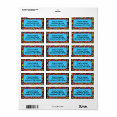 Confetti Squares Etiket (Full Sheet)
