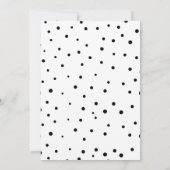 Confetti Stippen Baby shower Kaart (Achterkant)