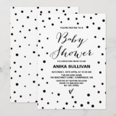 Confetti Stippen Baby shower Kaart (Voorkant / Achterkant)