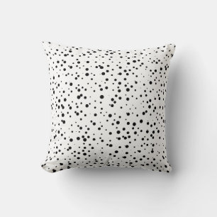 Confetti Stippen Patroon in zwart-wit Kussen