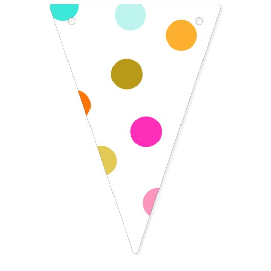 Confetti Stippen Triangle Bunting Banner (Derde vlag)