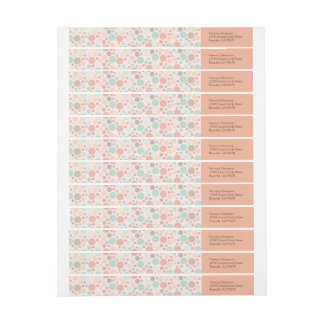 Confetti Stippen Wraparound Adreslabels