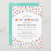 Confetti Strooikaart Baby Sprinkle Uitnodiging (Voorkant / Achterkant)