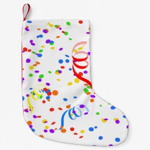 Confetti stroomlijner partij carnaval kleine kerstsok