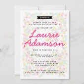 Confetti Surprise Anniversaire Invitations (Devant)