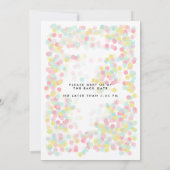 Confetti Surprise Anniversaire Invitations (Dos)