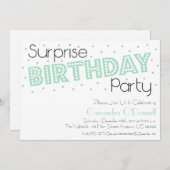 Confetti Surprise Invitations de fête d'anniversai (Devant / Derrière)