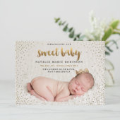 CONFETTI SWEET BÉBÉ Faire-part de naissance (Debout devant)