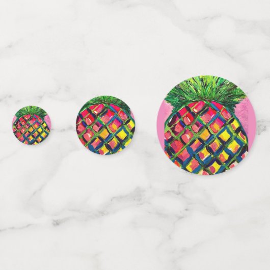 Confetti table ananas (Devant)