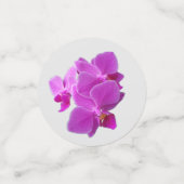 Confetti table orchidée personnalisable (Petit recto)