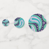 Confetti table Paisley personnalisable (Derrière)