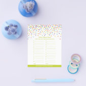 Confetti Theme Baby shower Game Flyer (Enkel)