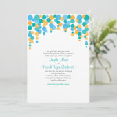 Confetti Uitnodiging (Staand voorkant)