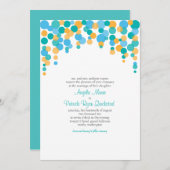 Confetti Uitnodiging (Voorkant / Achterkant)