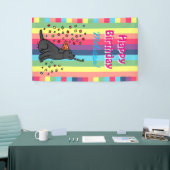 Confetti van Black Labrador Birthday Party Spandoek (Beurs)