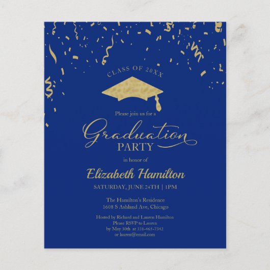 Confetti van de Partij van de Afstudeerder voor de (Voorkant)