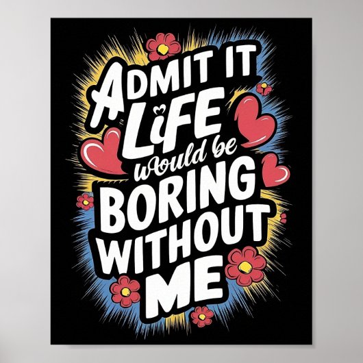 Confetti van Zelfvertrouwen  Poster (Voorkant)