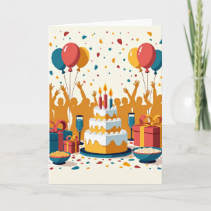 Confetti Verjaardagskaart Kaart