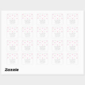 Confetti vert rose Enregistrer Stickers Date (Feuille)