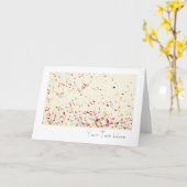 Confetti vierge Carte de voeux toutes les occasion (Fleur jaune)