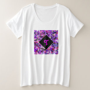 Confetti violet monogramme