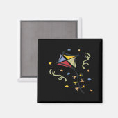 Confetti vlieger magneet (Voorkant / Achterkant)