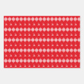 Confetti, voedingskraker, rendier- en sneeuwvlokke inpakpapier vel (Voorkant 2)