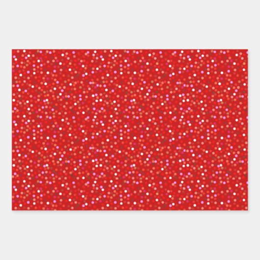 Confetti, voedingskraker, rendier- en sneeuwvlokke inpakpapier vel (Voorkant)