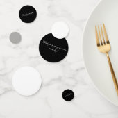 Confetti voor witte en zwarte bruiloft (Groep)