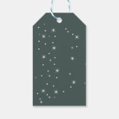 Confetti Waterverf Pijnboomtakken Cadeaulabel (Achterkant)