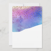 Confetti & Waterverf uitgestelde bruiloft Kaart (Achterkant)