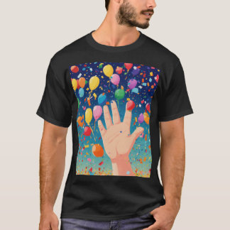 Confetti.Webp ontwerp T-shirt