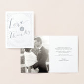 Confetti Weddenschap over liefde en Bedankt Hartel Folie Kaarten (Display)