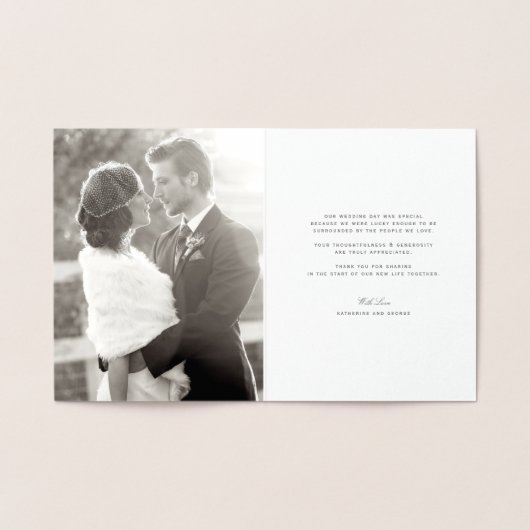 Confetti Weddenschap over liefde en Bedankt Hartel Folie Kaarten (Binnen)