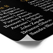 Confetti-weddenschapskaart, bewerkbare kleur poster (Hoek)