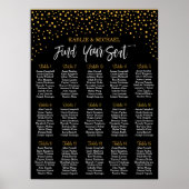 Confetti-weddenschapskaart, bewerkbare kleur poster (Voorkant)