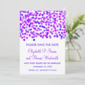 Confetti Wedding opslaan op datumkaarten Save The Date (Staand voorkant)