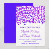 Confetti Wedding opslaan op datumkaarten Save The Date (Voorkant / Achterkant)