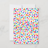 Confetti Wedding Rehearsal Dinner Invitations Kaart (Achterkant)