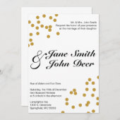 Confetti Wedding Uitnodiging (Voorkant / Achterkant)